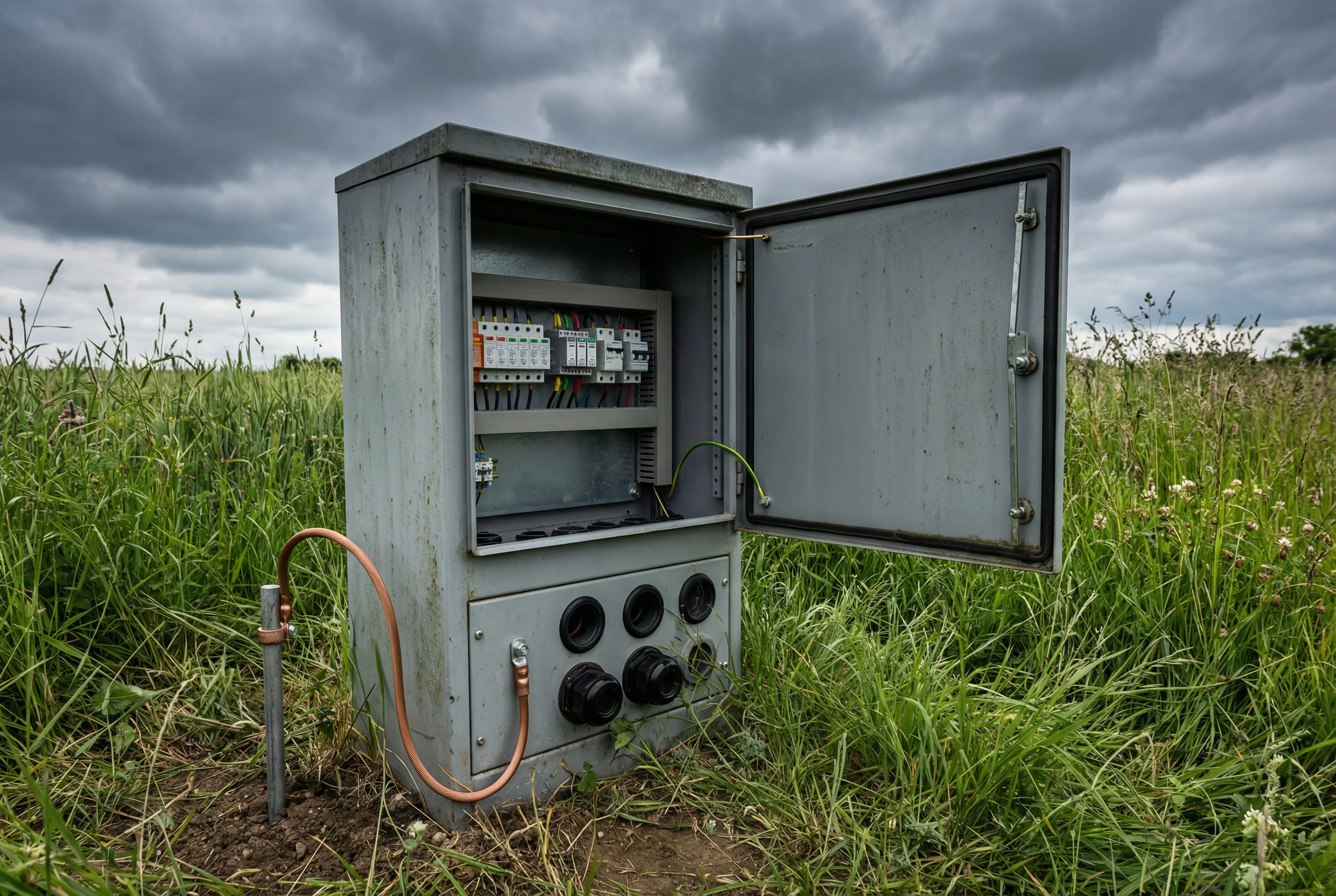 Outdoor Telecom Cabinet with Grounding